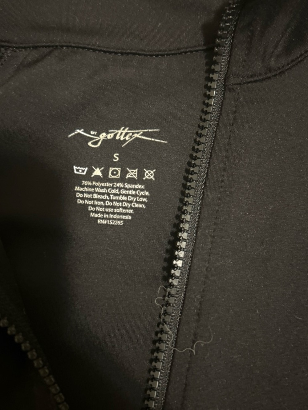 Gottex Kids Black Full-Zip Athletic Jacket